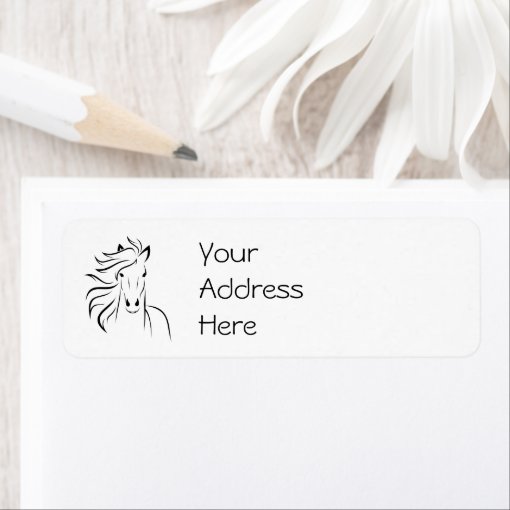 Horse Address Labels Zazzle