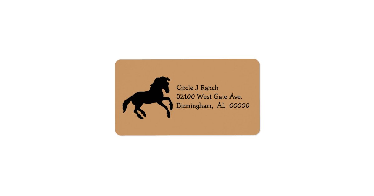 Horse Address Labels Zazzle