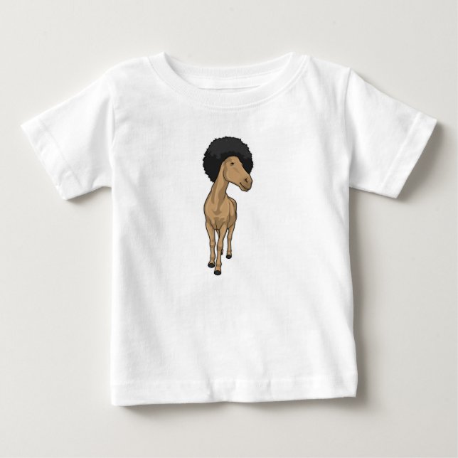 Horse Afro Baby T-Shirt (Front)