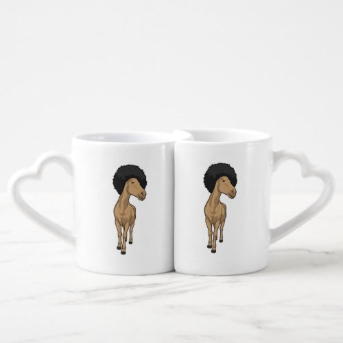 Horse Afro Coffee Mug Set