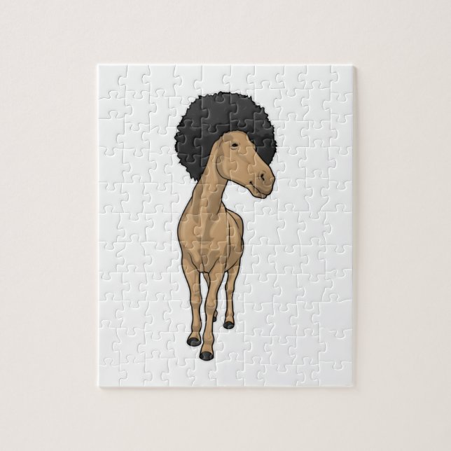 Horse Afro Jigsaw Puzzle (Vertical)