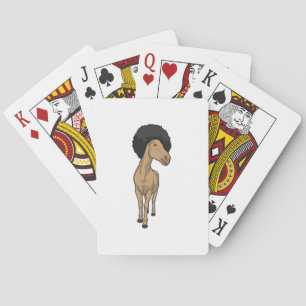 Horse Afro Poker Cards
