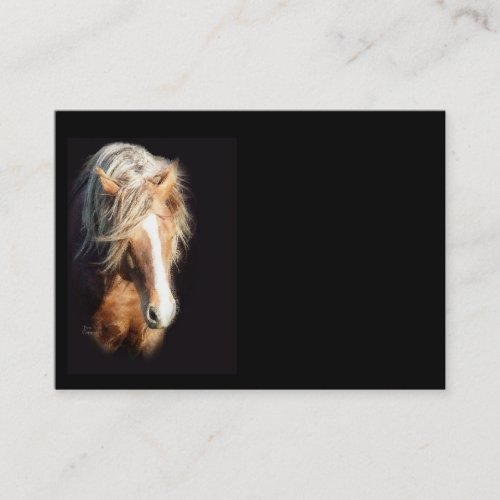Horse Against Black Business Card