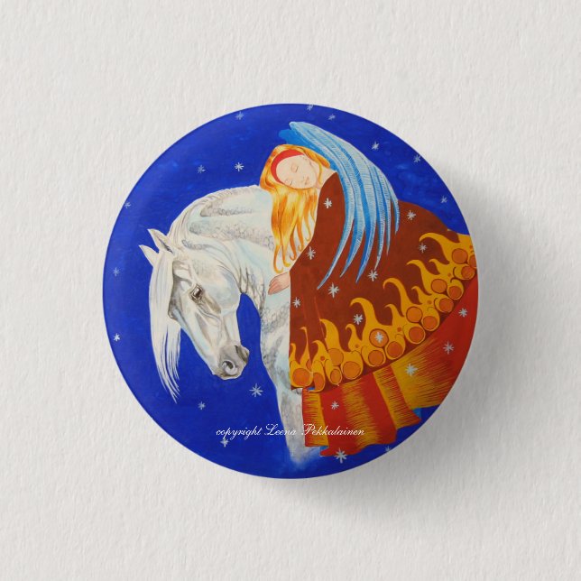 Horse and Angel Button (Front)