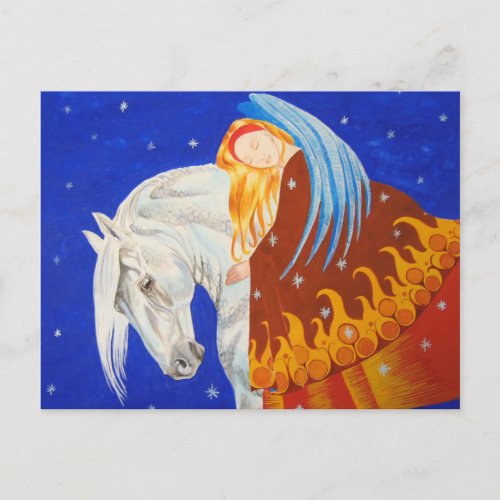 Horse and Angel Postcard