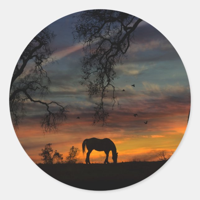 Horse and Birds Stickers (Front)