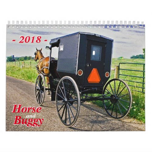 Horse And Buggy Calendar