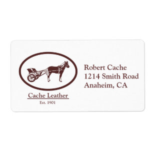 Horse and Buggy Logo Label