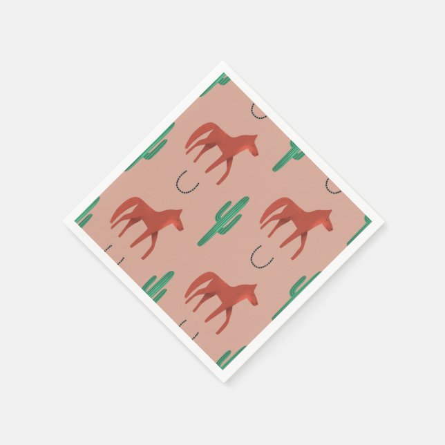 horse and cactus napkins (Corner)