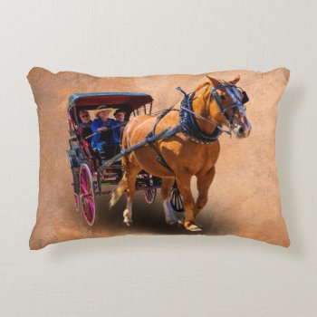 Horse And Carriage Accent Pillow by CNelson01 at Zazzle