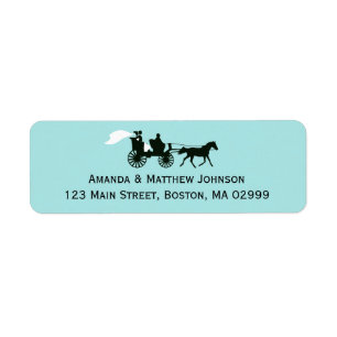 Horse and Carriage Fairytale Return Address Labels