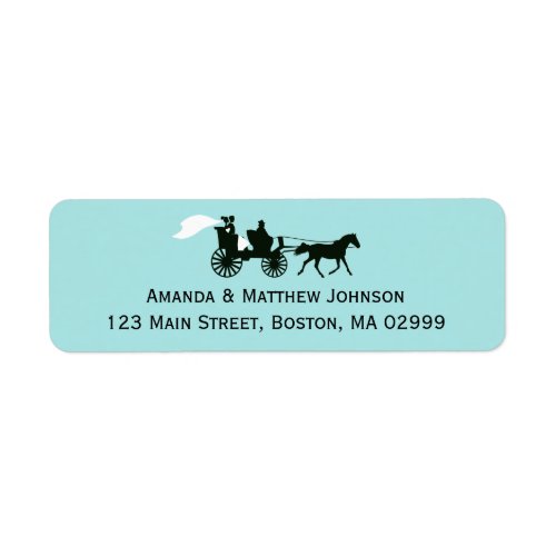 Horse and Carriage Fairytale Return Address Labels