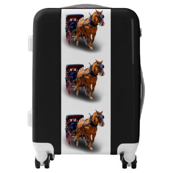 Horse And Carriage Luggage by CNelson01 at Zazzle