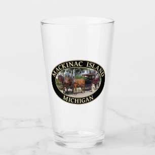 Horse and Carriage on Mackinac Island, Michigan Glass