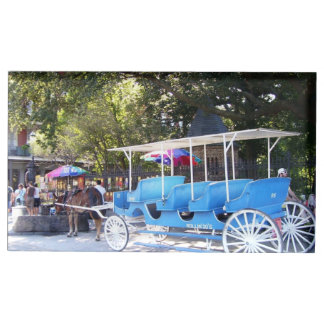 Horse and Carriage Table Card Holder
