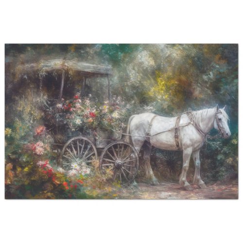 Horse and Carriage Tissue Paper