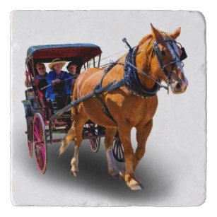 HORSE AND CARRIAGE TRIVET