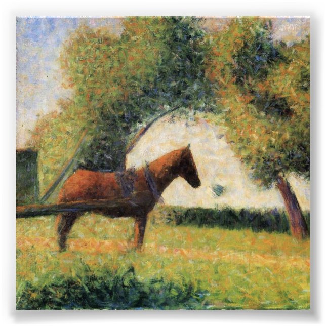 Horse and Cart by Georges Seurat Photo Print (Front)