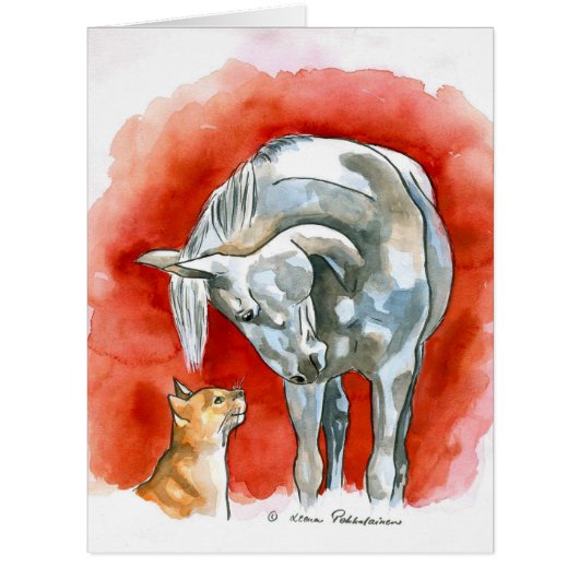 Horse and Cat Cards (Front)