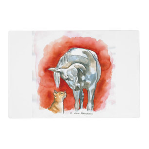 Horse and Cat Placemat