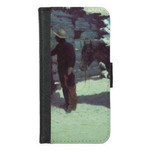 Horse and Cowboy Winter Snow iPhone 8/7 Wallet Case