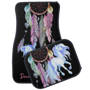 Horse and Dreamcatcher ~ Dreams & Wishes BOHO Car Floor Mat
