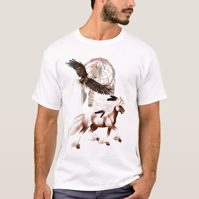 Horse and Eagle T Shirt (Front)