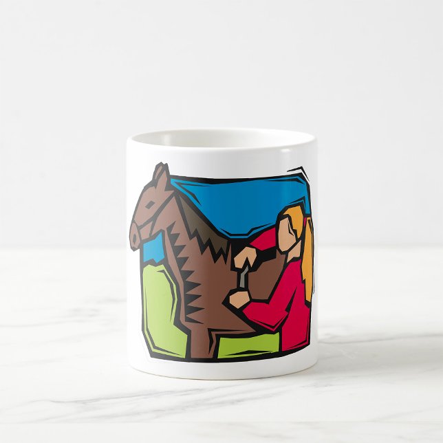 Horse And Farm Girl Coffee Mug (Creator Uploaded)