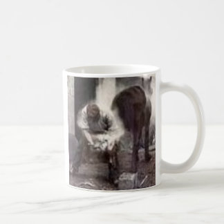 horse and farrier coffee mug