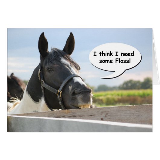Horse and Floss Cards (Front Horizontal)