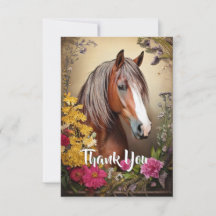 Horse and Flowers
