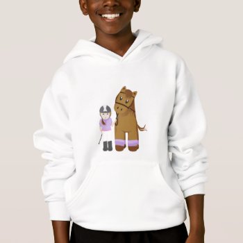 Horse And Girl - Girl And Horse Hoodie by escapefromreality at Zazzle
