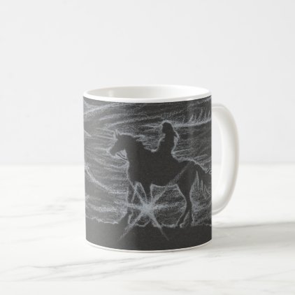 Horse and Girl Sunburst Mug