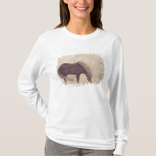 Horse and Groom in Winter T-Shirt