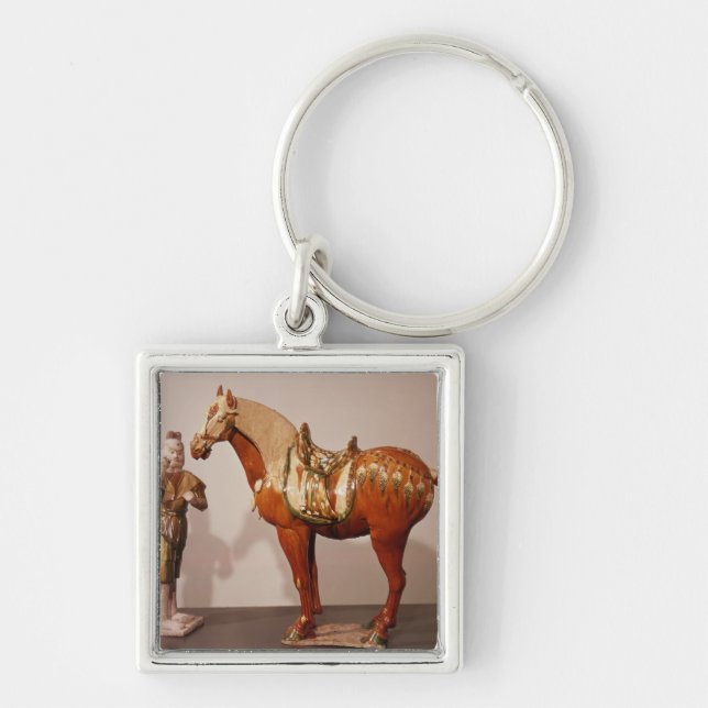 Horse and groom, Tang Dynasty Keychain (Front)
