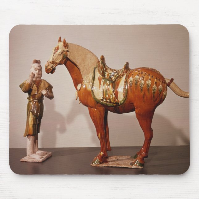 Horse and groom, Tang Dynasty Mouse Pad (Front)