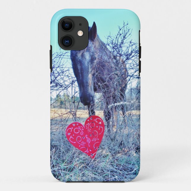 Horse and  Heart Case-Mate iPhone Case (Back)