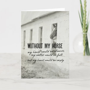 HORSE AND HEART Greeting Card