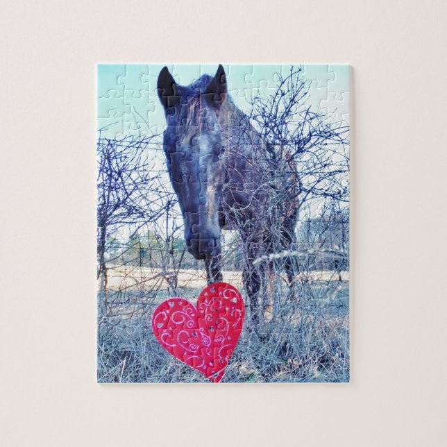 Horse and  Heart Jigsaw Puzzle (Vertical)