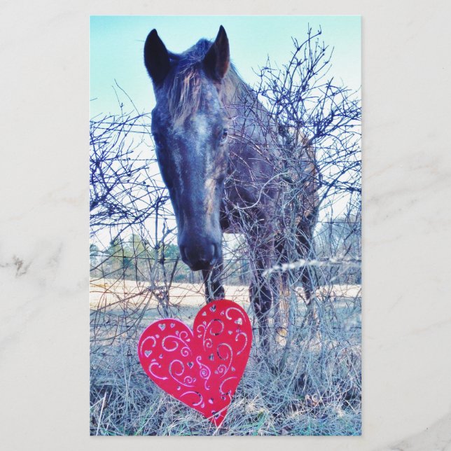 Horse and  Heart Stationery (Front)