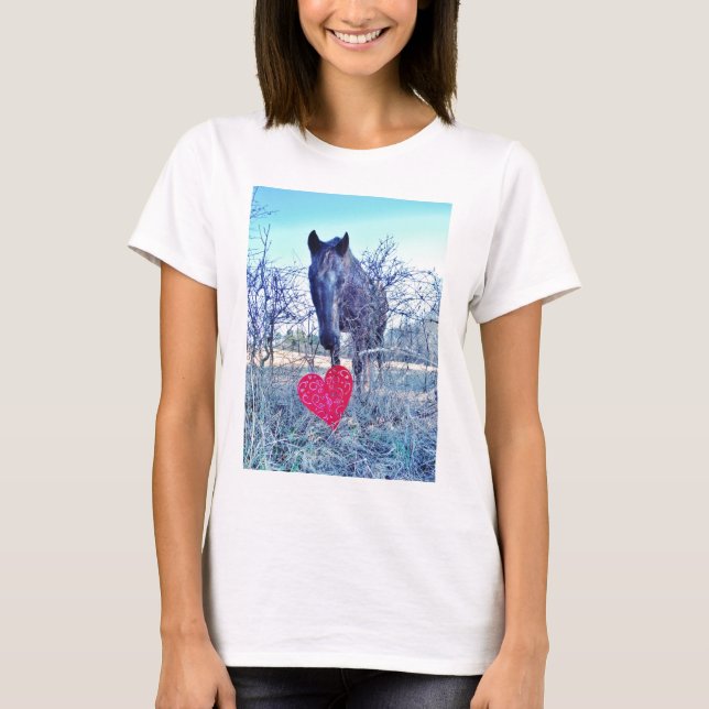 Horse and  Heart T-Shirt (Front)
