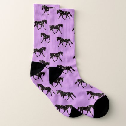 Horse and Hearts Equestrian Socks