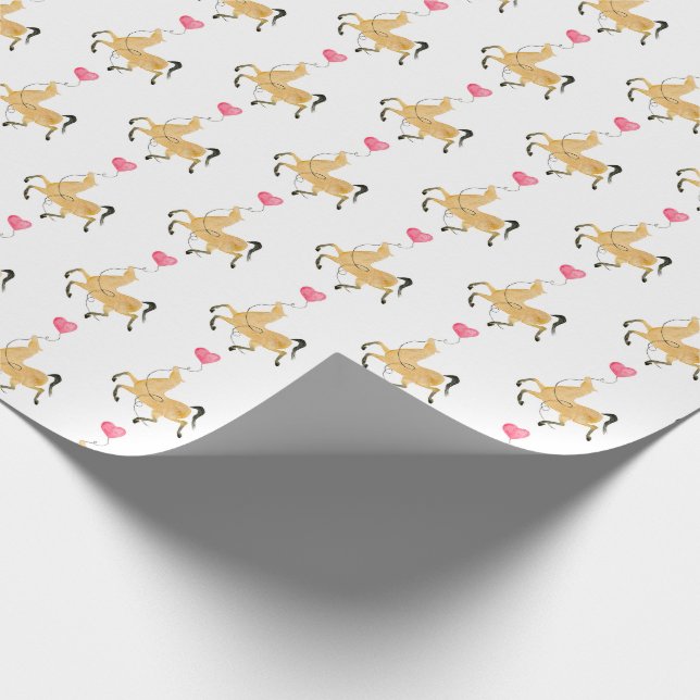 Horse and Hearts Gift Wrap (Corner)