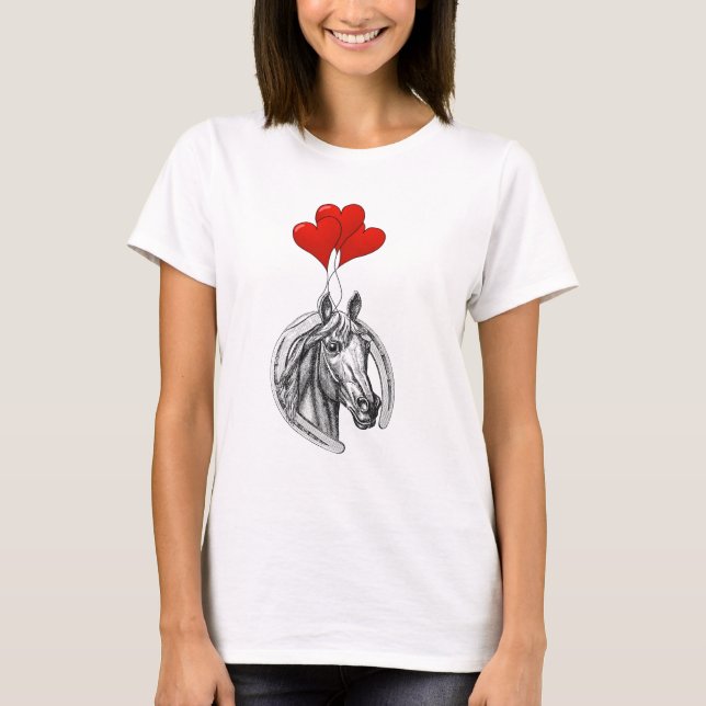 Horse and Hearts T-Shirt (Front)