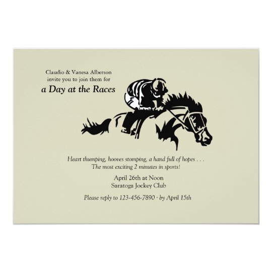 Horse and Jockey Invitation