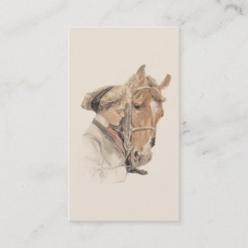 Horse And Lady Gorgeous Business Card by horsesense at Zazzle