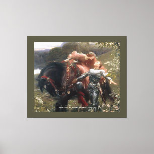 Horse And Lovers - Wrapped Canvas Print