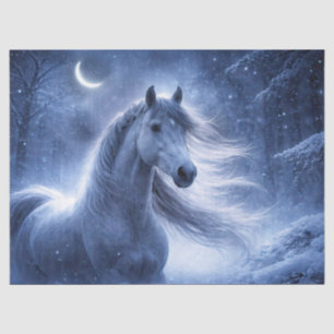 Horse and Moon Beautiful Winter Tissue Paper