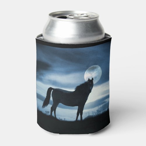 Horse and Moon Can Cooler