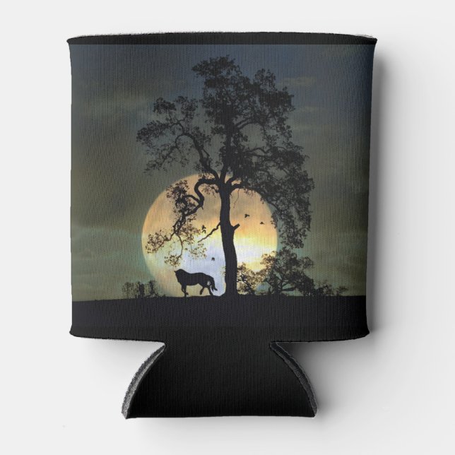 Horse and Moon Koozie Cup Can Cooler (Front)